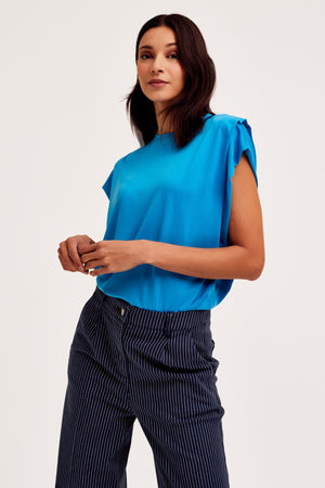 Carraig Donn Pamina Short Sleeve T-Shirt in Blue
