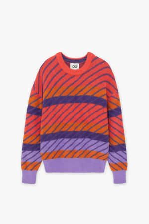 Carraig Donn Pampas Jumper in Multi Print