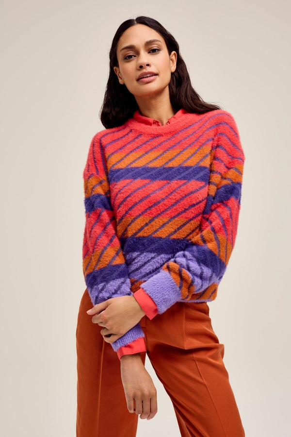 Carraig Donn Pampas Jumper in Multi Print
