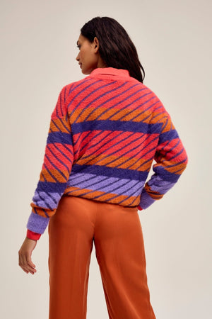 Carraig Donn Pampas Jumper in Multi Print