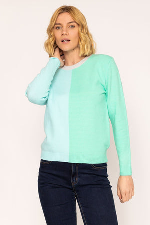 Carraig Donn Panel Knit in Green