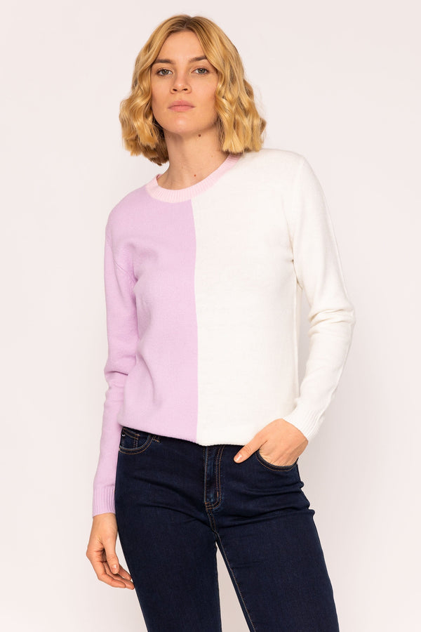 Carraig Donn Panel Knit in Lilac