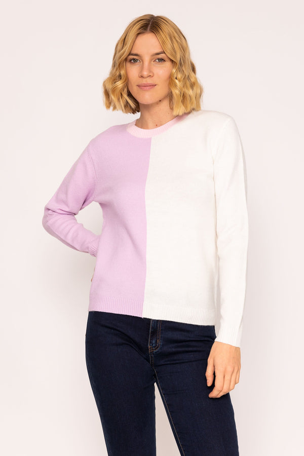 Carraig Donn Panel Knit in Lilac
