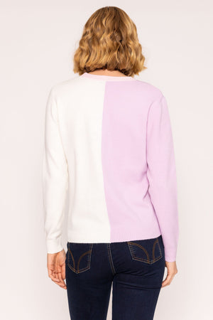 Carraig Donn Panel Knit in Lilac