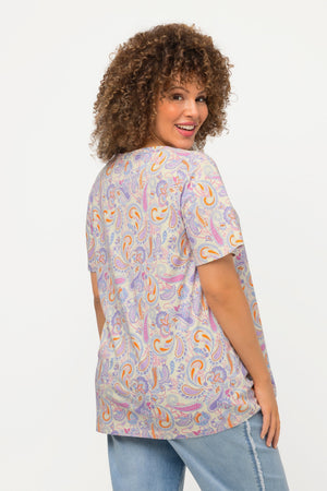 Carraig Donn Pastel Paisley Print Top in Multi