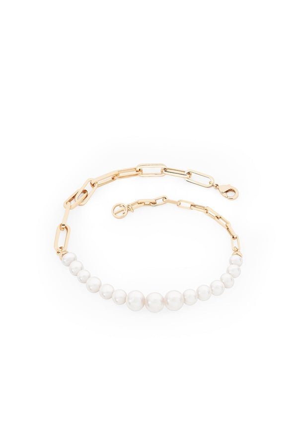 Carraig Donn Pearl & Chain Link Bracelet