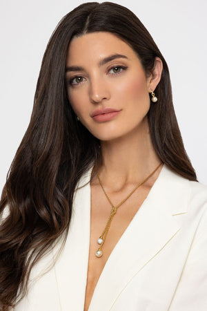 Carraig Donn Pearl Lariat Necklace