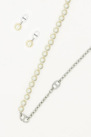 Carraig Donn Pearl Link Earrings - Soul Special