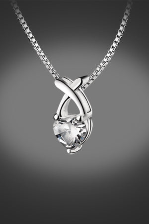 Carraig Donn Pendant Clear Heart Stone
