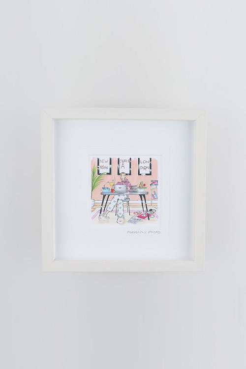 Perfectly Poised Small Framed Art Print