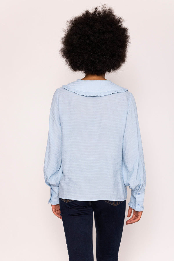 Carraig Donn Peter Pan Blouse in Light Blue