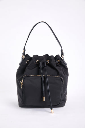 Carraig Donn Petite Bucket Bag in Black