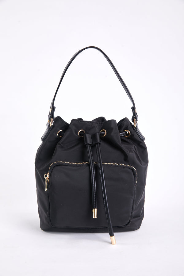 Carraig Donn Petite Bucket Bag in Black