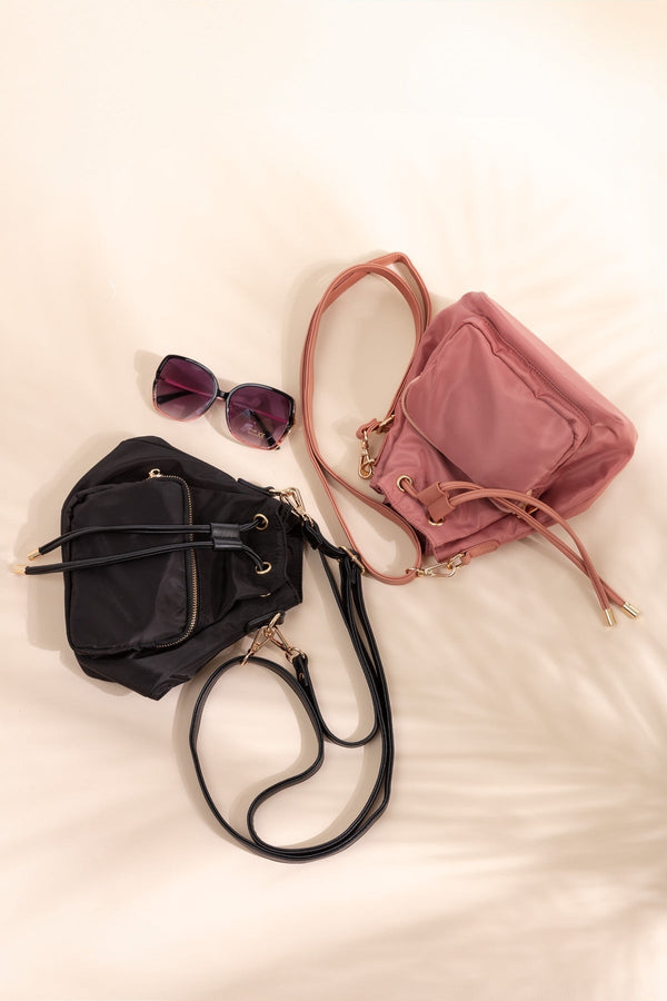 Carraig Donn Petite Bucket Bag in Black