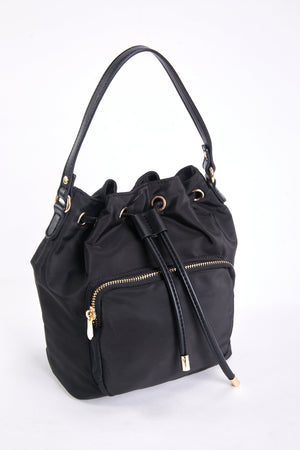 Carraig Donn Petite Bucket Bag in Black