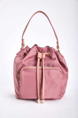 Carraig Donn Petite Bucket Bag in Pink