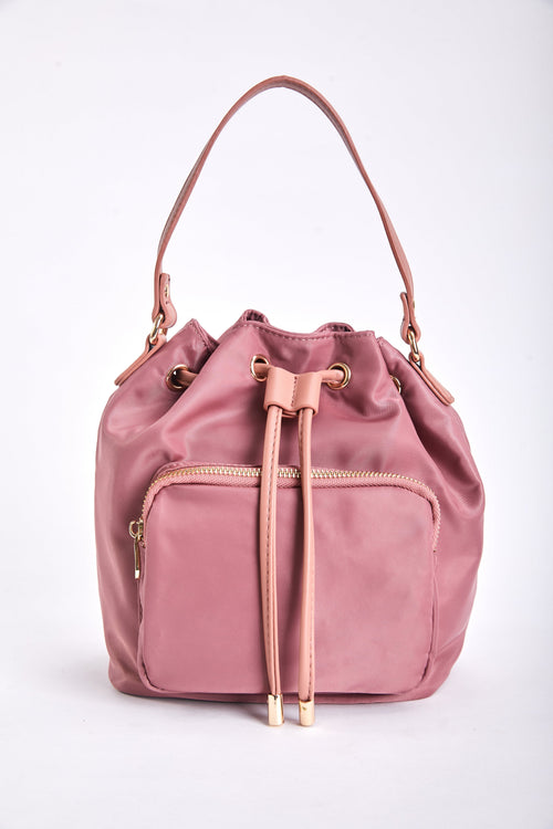 Carraig Donn Petite Bucket Bag in Pink
