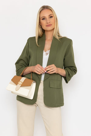 Carraig Donn Petite Contrast Tote Bag in Beige