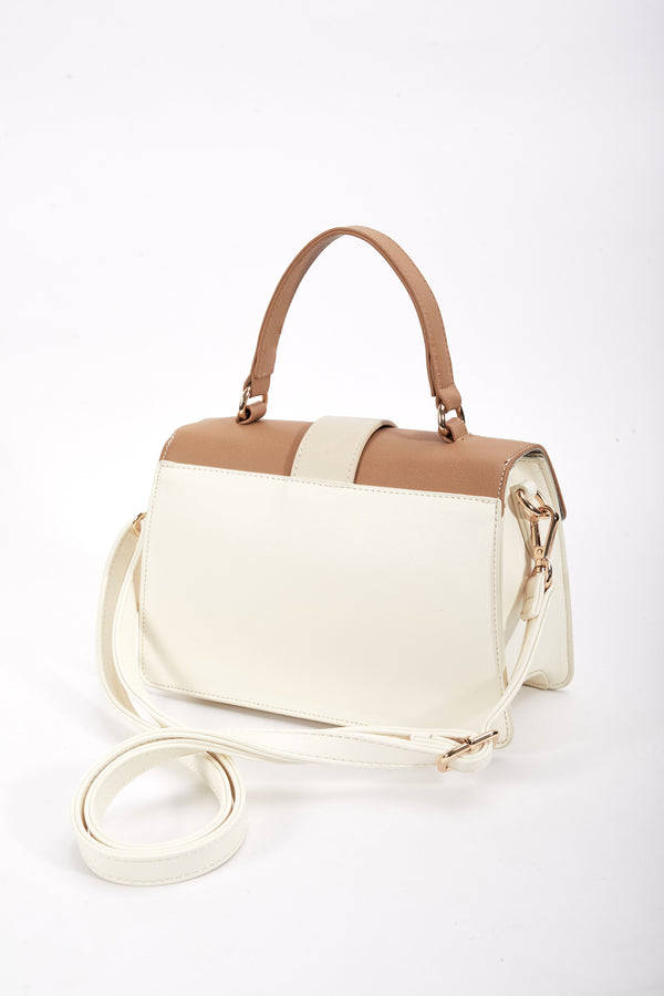 Carraig Donn Petite Contrast Tote Bag in Beige