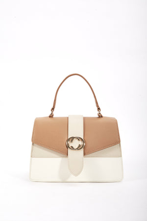 Carraig Donn Petite Contrast Tote Bag in Beige