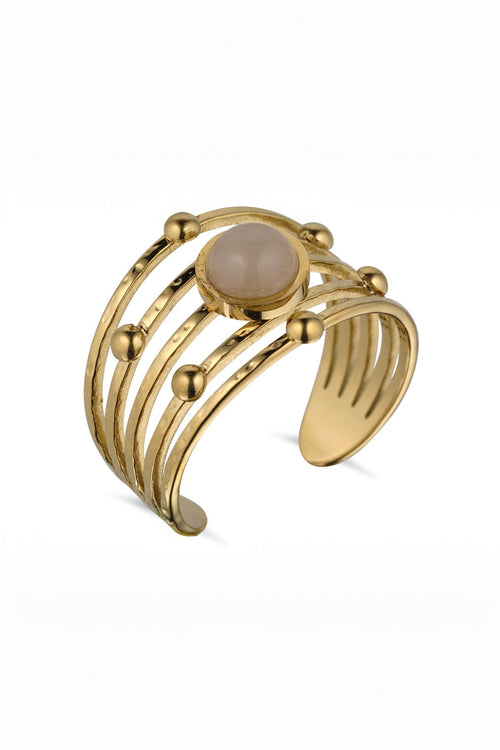 Pink Aventurine Gemstone Ring