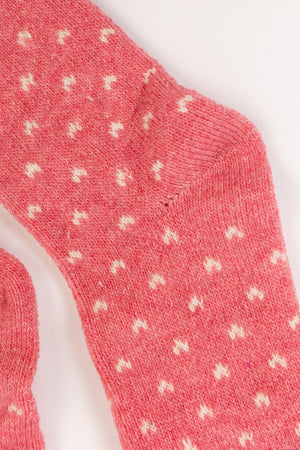 Carraig Donn Pink Fairisle Cosy Socks In Box