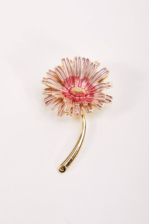 Pink Flower Brooch