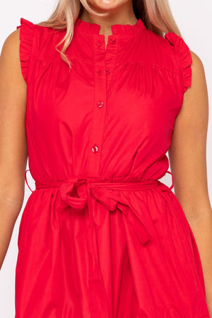 Carraig Donn Pink Poplin Mini Dress