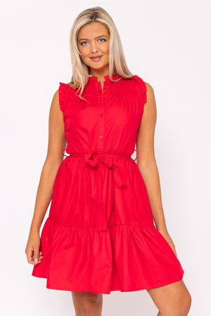 Carraig Donn Pink Poplin Mini Dress
