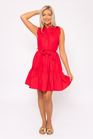 Carraig Donn Pink Poplin Mini Dress