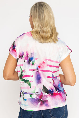 Carraig Donn Pink Printed Jersey Top