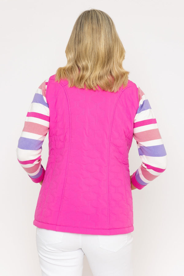 Carraig Donn Pink Quilted Gilet