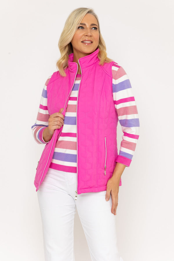 Carraig Donn Pink Quilted Gilet