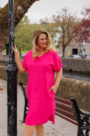 Carraig Donn Pink Viscose Dress