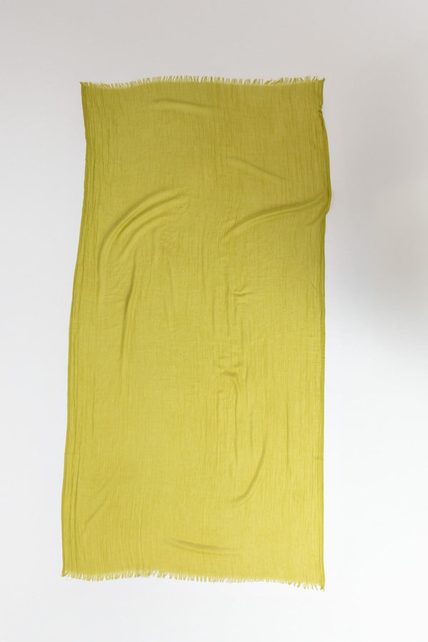 Carraig Donn Plain Scarf in Lime