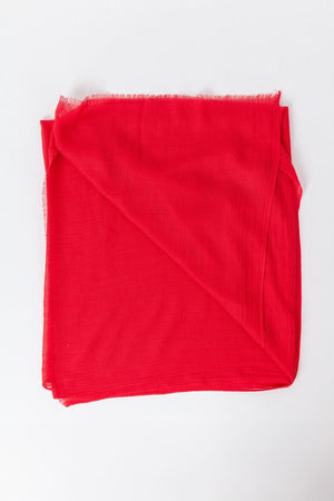 Carraig Donn Plain Scarf in Red