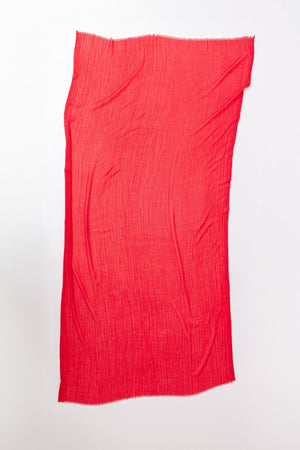 Carraig Donn Plain Scarf in Red