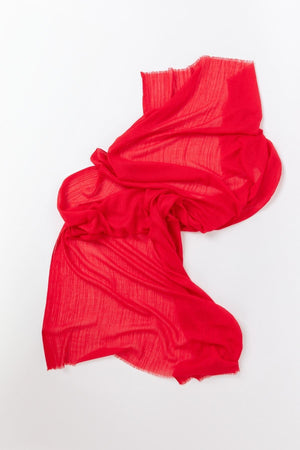 Carraig Donn Plain Scarf in Red