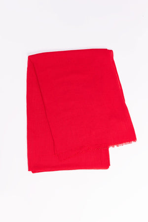 Carraig Donn Plain Scarf in Red