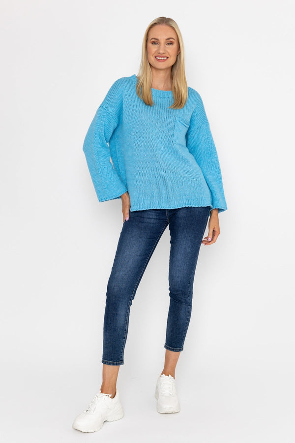 Carraig Donn Pocket Knit in Blue