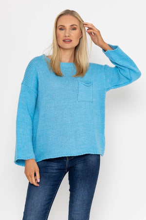 Carraig Donn Pocket Knit in Blue