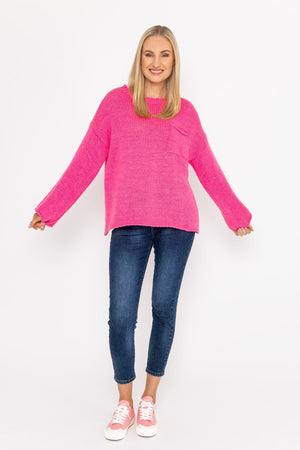 Carraig Donn Pocket Knit in Pink