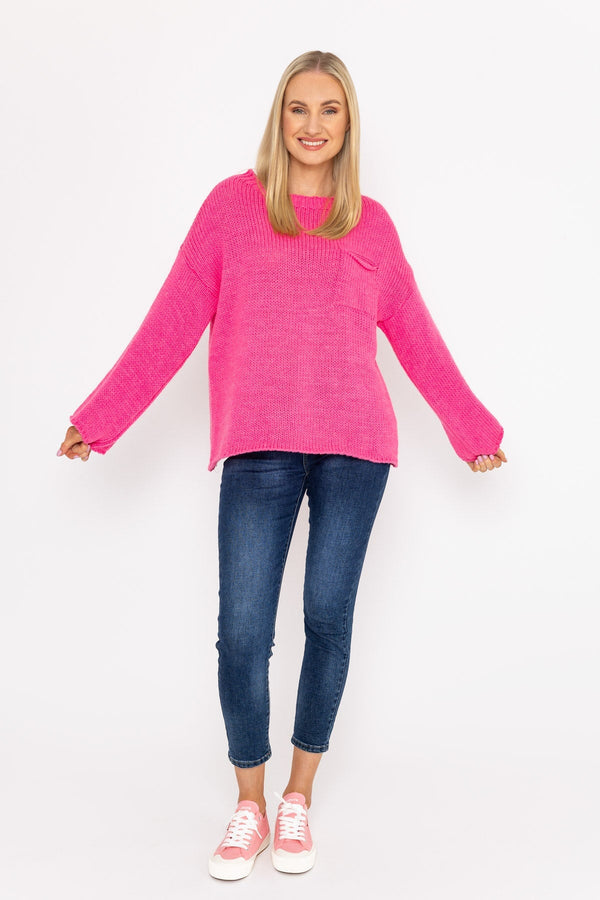 Carraig Donn Pocket Knit in Pink