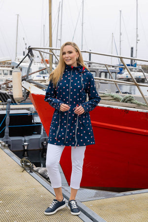 Carraig Donn Polka Dot Print Bonded Jacket