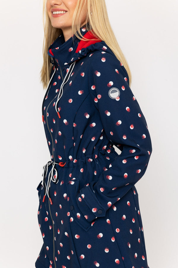 Carraig Donn Polka Dot Print Bonded Jacket