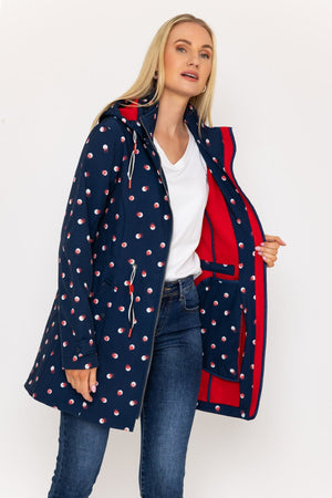 Carraig Donn Polka Dot Print Bonded Jacket