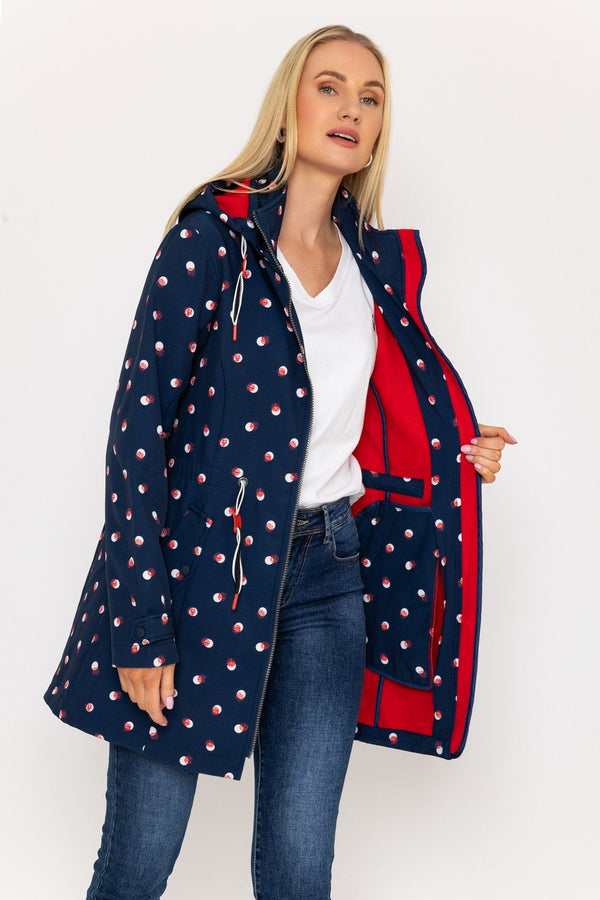 Carraig Donn Polka Dot Print Bonded Jacket