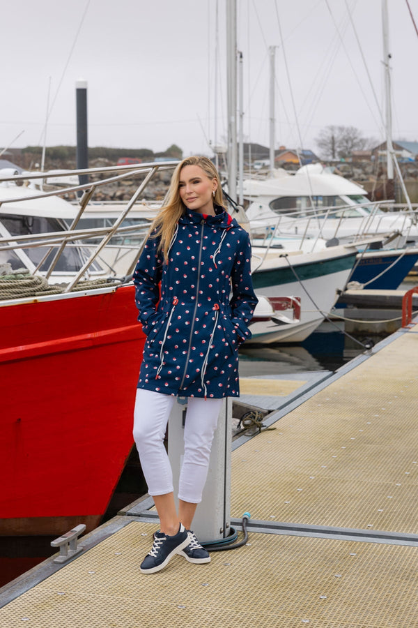Carraig Donn Polka Dot Print Bonded Jacket