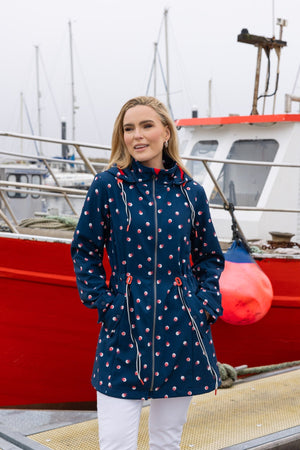 Carraig Donn Polka Dot Print Bonded Jacket