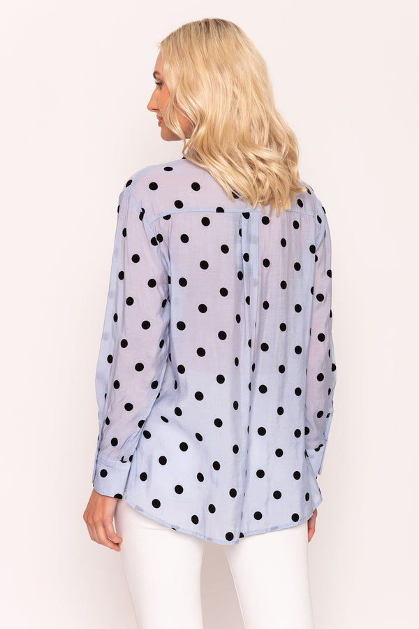 Carraig Donn Polka Dot Shirt in Sage